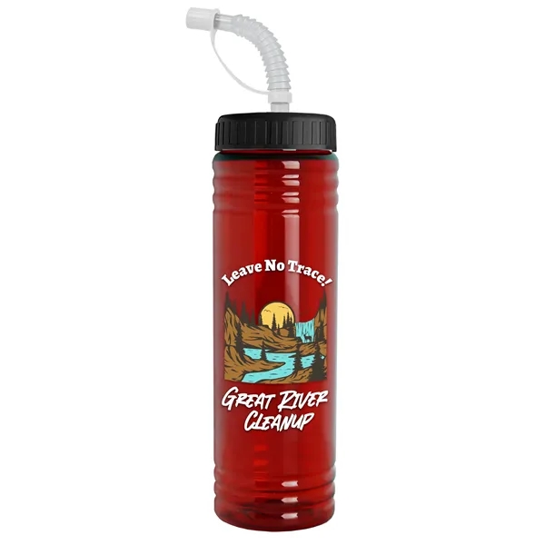 24 oz. Slim Fit UpCycle RPET Bottle with Straw Lid.... from ASI 40480 Koozie Group