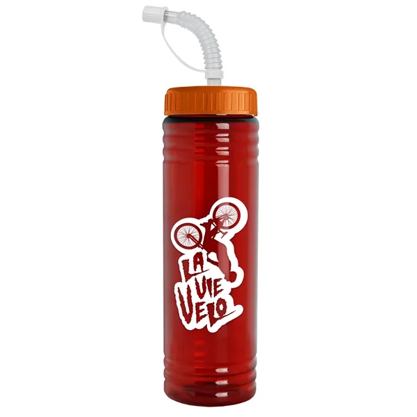 24 oz. Slim Fit UpCycle RPET Bottle with Straw Lid.... from ASI 40480 Koozie Group