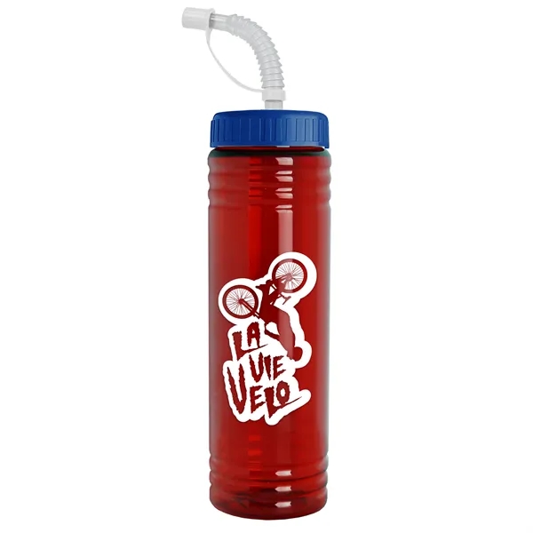 24 oz. Slim Fit UpCycle RPET Bottle with Straw Lid.... from ASI 40480 Koozie Group