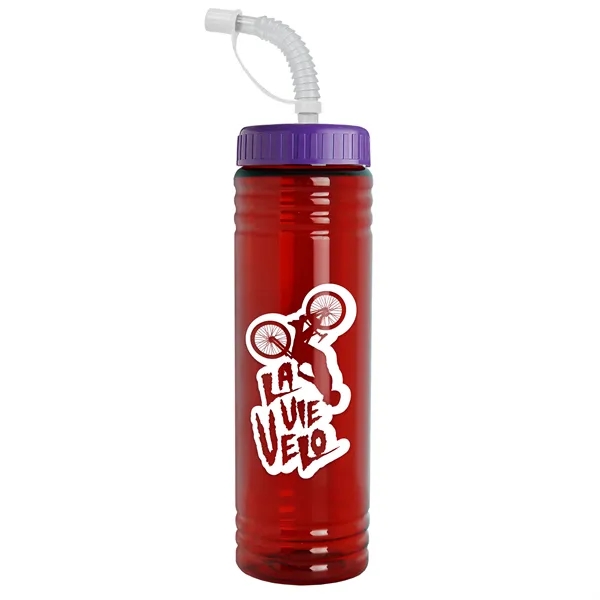 24 oz. Slim Fit UpCycle RPET Bottle with Straw Lid.... from ASI 40480 Koozie Group