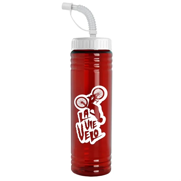 24 oz. Slim Fit UpCycle RPET Bottle with Straw Lid.... from ASI 40480 Koozie Group