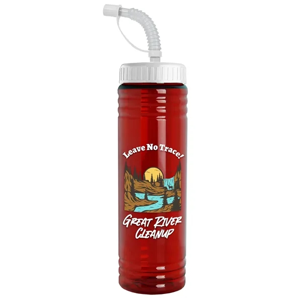 24 oz. Slim Fit UpCycle RPET Bottle with Straw Lid.... from ASI 40480 Koozie Group