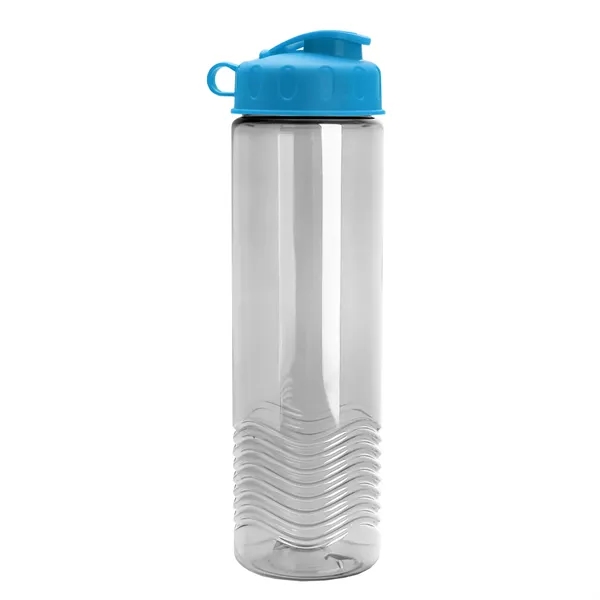 24oz co-polyester Wave Bottle - Flip Top Lid... from ASI 40480 Koozie Group