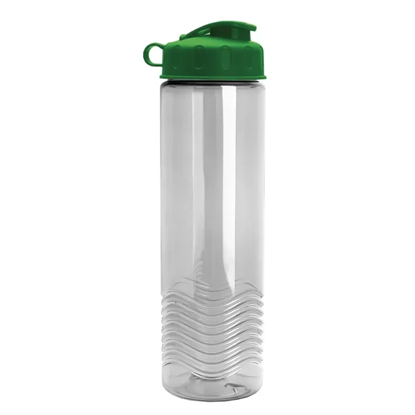 24oz co-polyester Wave Bottle - Flip Top Lid... from ASI 40480 Koozie Group