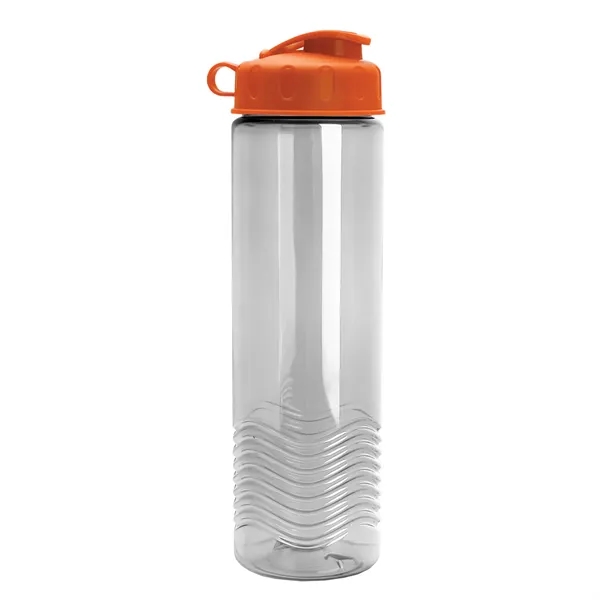 24oz co-polyester Wave Bottle - Flip Top Lid... from ASI 40480 Koozie Group