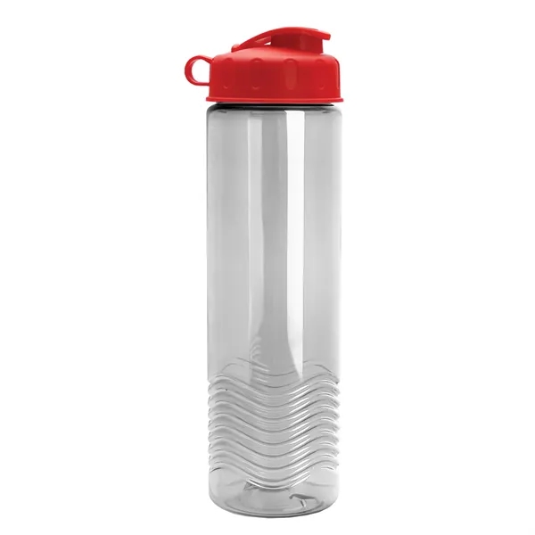 24oz co-polyester Wave Bottle - Flip Top Lid... from ASI 40480 Koozie Group