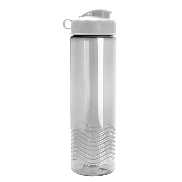 24oz co-polyester Wave Bottle - Flip Top Lid... from ASI 40480 Koozie Group