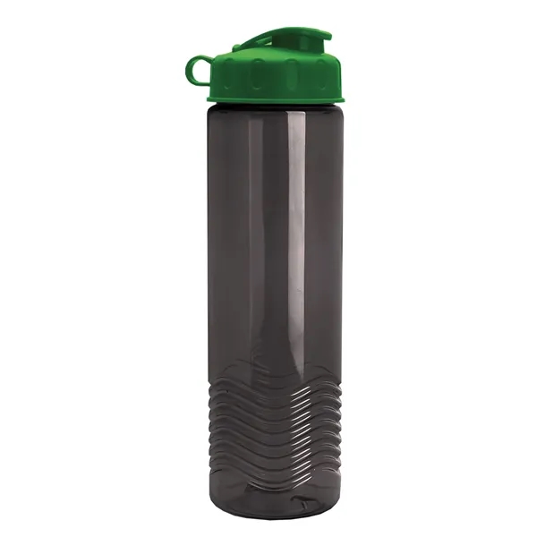 24oz co-polyester Wave Bottle - Flip Top Lid... from ASI 40480 Koozie Group