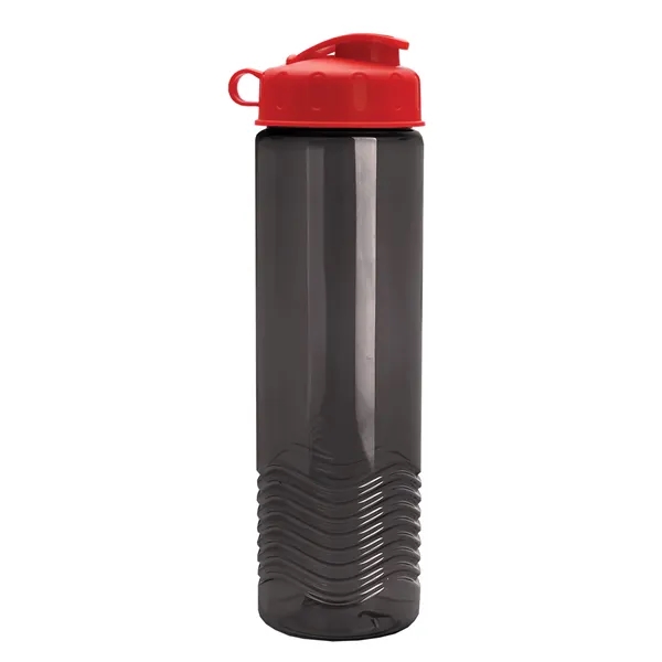 24oz co-polyester Wave Bottle - Flip Top Lid... from ASI 40480 Koozie Group