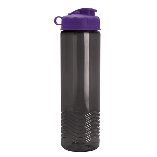 24oz co-polyester Wave Bottle - Flip Top Lid... from ASI 40480 Koozie Group