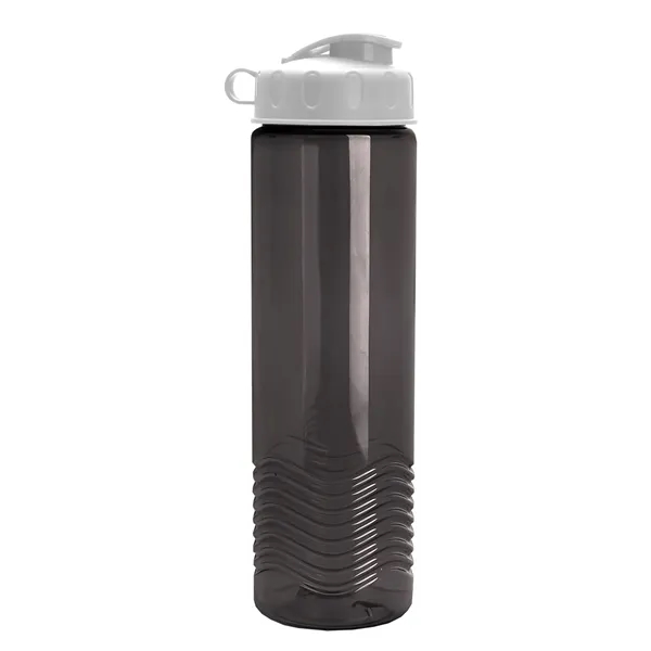 24oz co-polyester Wave Bottle - Flip Top Lid... from ASI 40480 Koozie Group