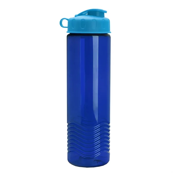 24oz co-polyester Wave Bottle - Flip Top Lid... from ASI 40480 Koozie Group