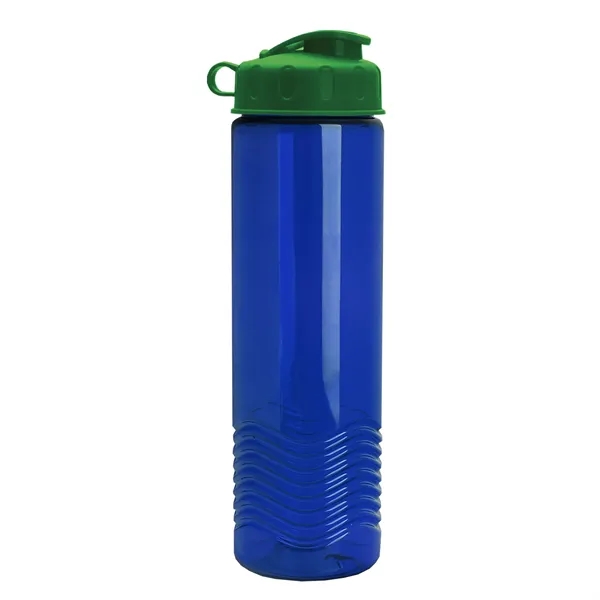 24oz co-polyester Wave Bottle - Flip Top Lid... from ASI 40480 Koozie Group