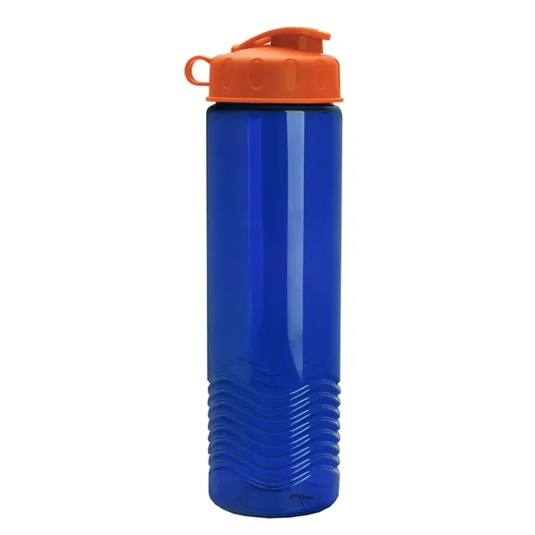 24oz co-polyester Wave Bottle - Flip Top Lid... from ASI 40480 Koozie Group