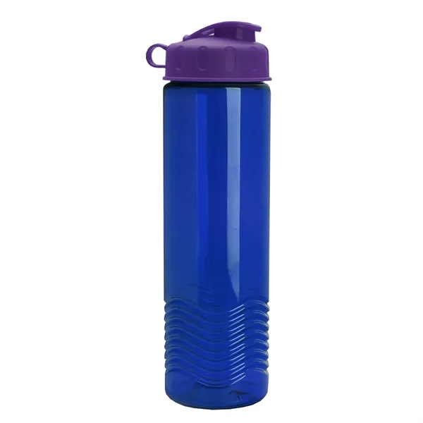 24oz co-polyester Wave Bottle - Flip Top Lid... from ASI 40480 Koozie Group