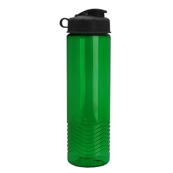 24oz co-polyester Wave Bottle - Flip Top Lid... from ASI 40480 Koozie Group