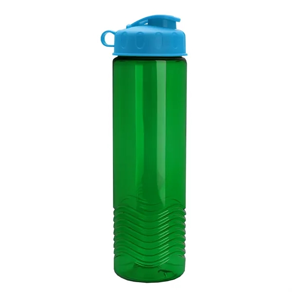 24oz co-polyester Wave Bottle - Flip Top Lid... from ASI 40480 Koozie Group