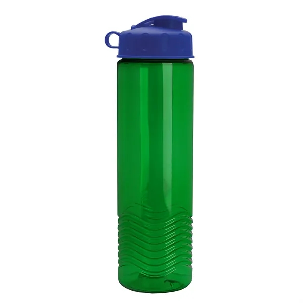 24oz co-polyester Wave Bottle - Flip Top Lid... from ASI 40480 Koozie Group