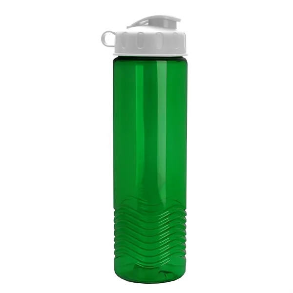 24oz co-polyester Wave Bottle - Flip Top Lid... from ASI 40480 Koozie Group