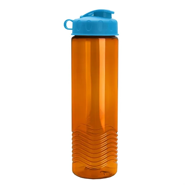 24oz co-polyester Wave Bottle - Flip Top Lid... from ASI 40480 Koozie Group