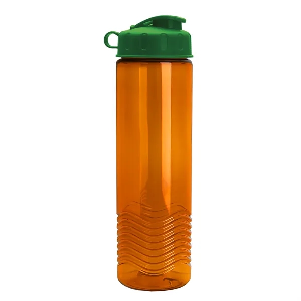 24oz co-polyester Wave Bottle - Flip Top Lid... from ASI 40480 Koozie Group