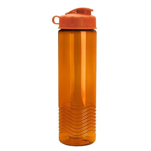 24oz co-polyester Wave Bottle - Flip Top Lid... from ASI 40480 Koozie Group