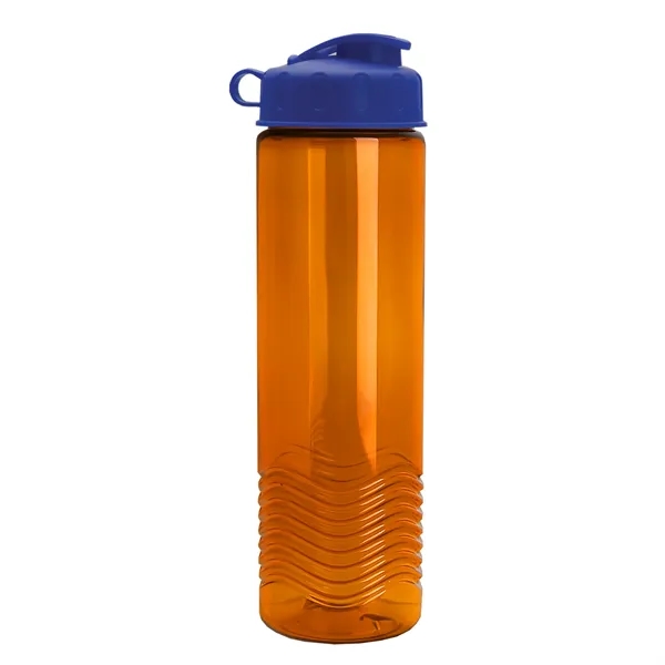 24oz co-polyester Wave Bottle - Flip Top Lid... from ASI 40480 Koozie Group