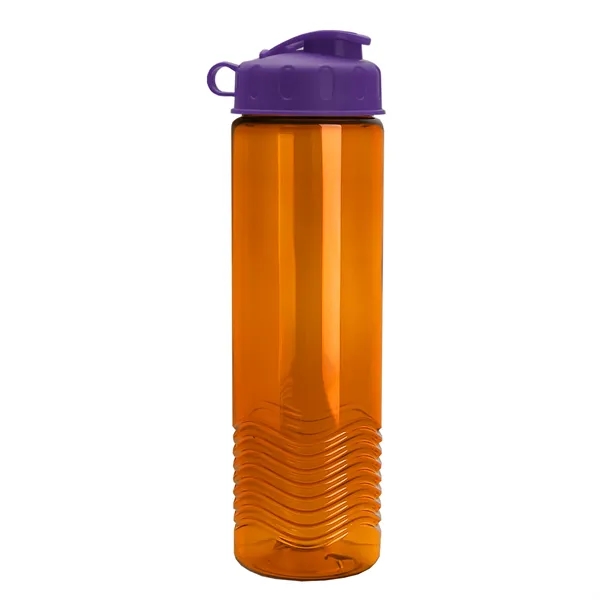 24oz co-polyester Wave Bottle - Flip Top Lid... from ASI 40480 Koozie Group
