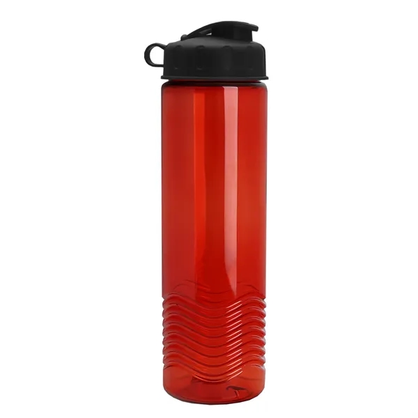 24oz co-polyester Wave Bottle - Flip Top Lid... from ASI 40480 Koozie Group