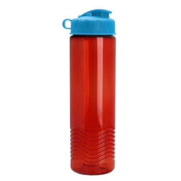 24oz co-polyester Wave Bottle - Flip Top Lid... from ASI 40480 Koozie Group