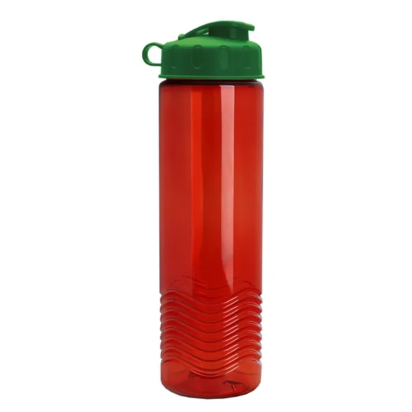 24oz co-polyester Wave Bottle - Flip Top Lid... from ASI 40480 Koozie Group