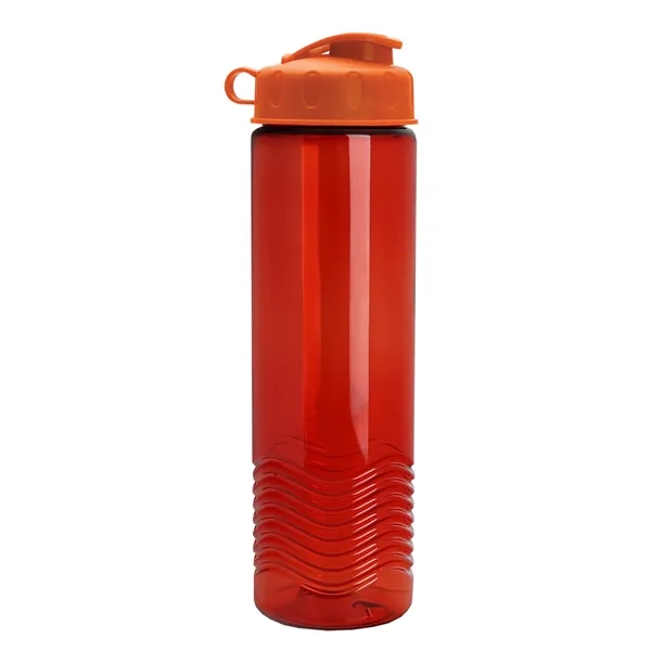 24oz co-polyester Wave Bottle - Flip Top Lid... from ASI 40480 Koozie Group