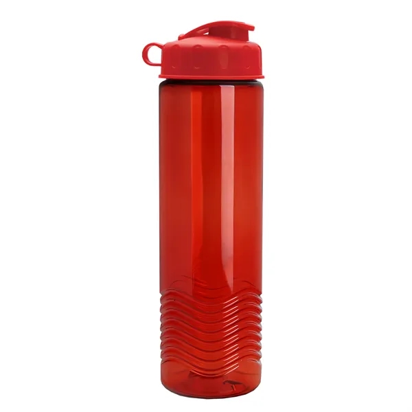 24oz co-polyester Wave Bottle - Flip Top Lid... from ASI 40480 Koozie Group
