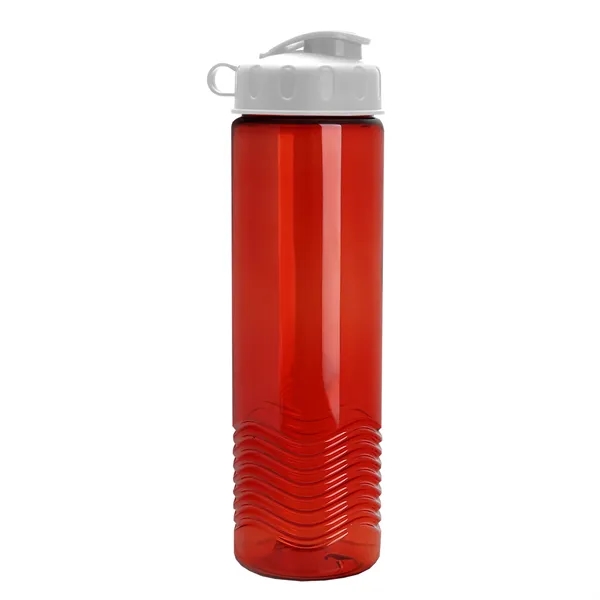 24oz co-polyester Wave Bottle - Flip Top Lid... from ASI 40480 Koozie Group