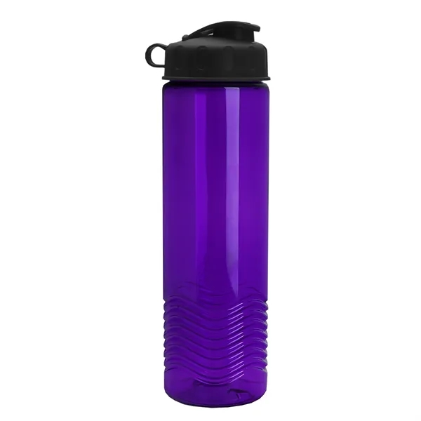 24oz co-polyester Wave Bottle - Flip Top Lid... from ASI 40480 Koozie Group