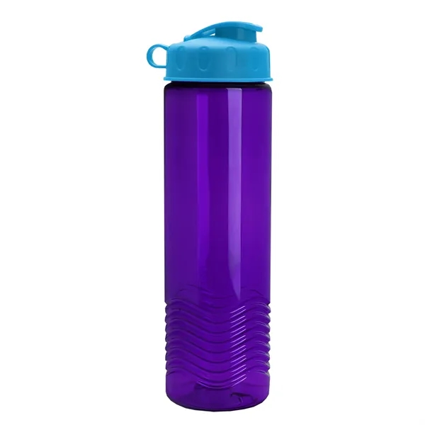 24oz co-polyester Wave Bottle - Flip Top Lid... from ASI 40480 Koozie Group