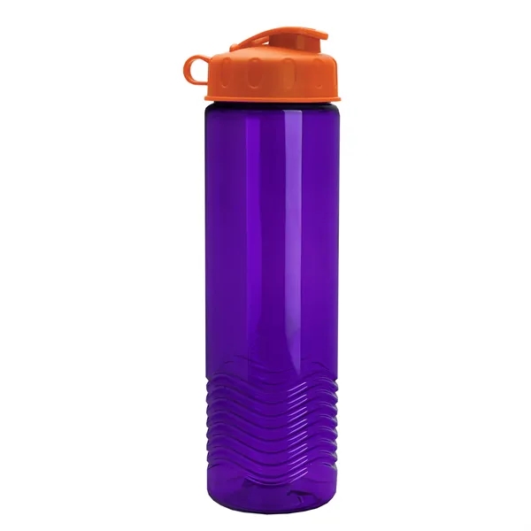 24oz co-polyester Wave Bottle - Flip Top Lid... from ASI 40480 Koozie Group