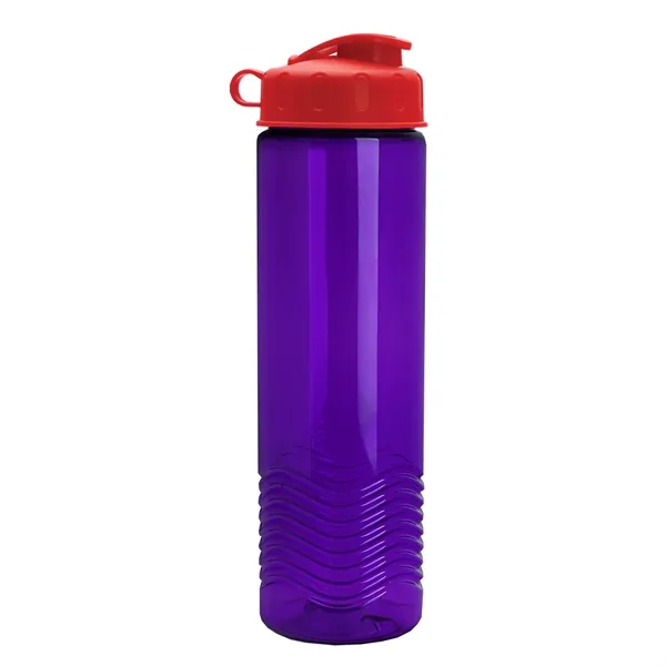 24oz co-polyester Wave Bottle - Flip Top Lid... from ASI 40480 Koozie Group