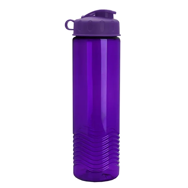 24oz co-polyester Wave Bottle - Flip Top Lid... from ASI 40480 Koozie Group