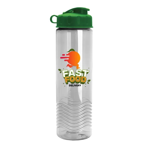 24oz co-polyester Wave Bottle - Flip Top Lid... from ASI 40480 Koozie Group