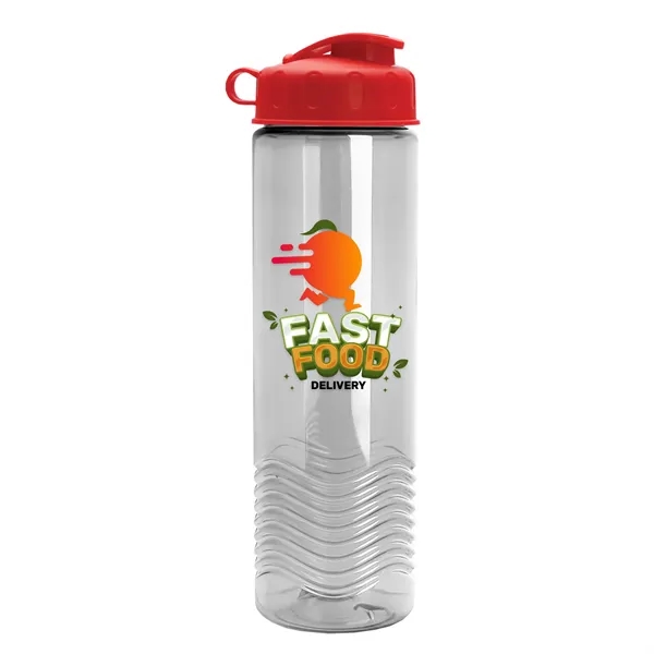 24oz co-polyester Wave Bottle - Flip Top Lid... from ASI 40480 Koozie Group