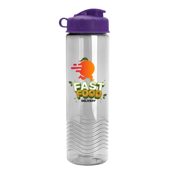 24oz co-polyester Wave Bottle - Flip Top Lid... from ASI 40480 Koozie Group