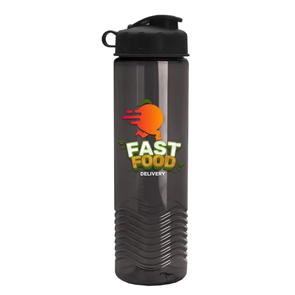 24oz co-polyester Wave Bottle - Flip Top Lid... from ASI 40480 Koozie Group