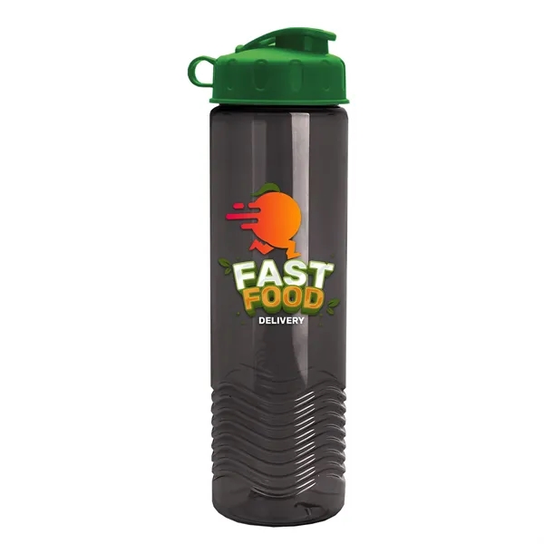 24oz co-polyester Wave Bottle - Flip Top Lid... from ASI 40480 Koozie Group