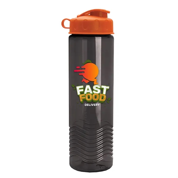 24oz co-polyester Wave Bottle - Flip Top Lid... from ASI 40480 Koozie Group