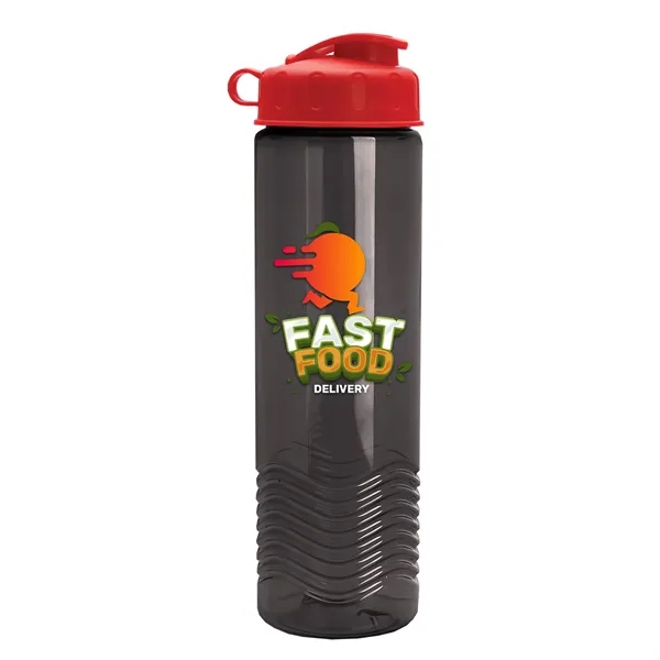 24oz co-polyester Wave Bottle - Flip Top Lid... from ASI 40480 Koozie Group