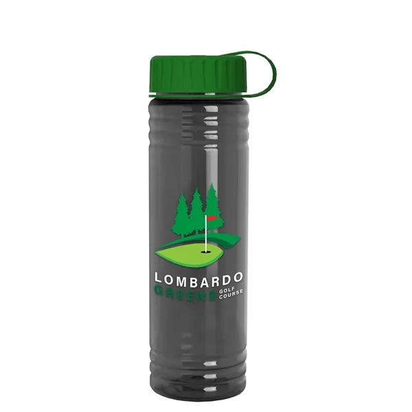 Slim Cylinder Design 24 oz. UpCycle Sport Bottles with Tethered Lid.... from ASI 40480 Koozie Group