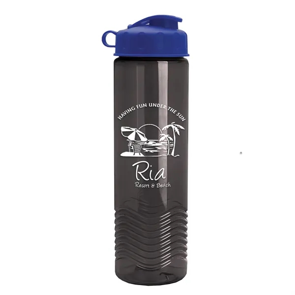 24oz co-polyester Wave Bottle - Flip Top Lid... from ASI 40480 Koozie Group