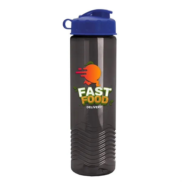 24oz co-polyester Wave Bottle - Flip Top Lid... from ASI 40480 Koozie Group