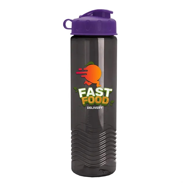 24oz co-polyester Wave Bottle - Flip Top Lid... from ASI 40480 Koozie Group